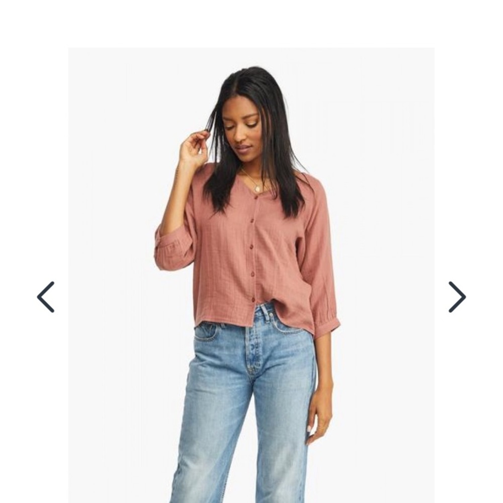 Able Rupa Blouse in mauve. New with tags, size small